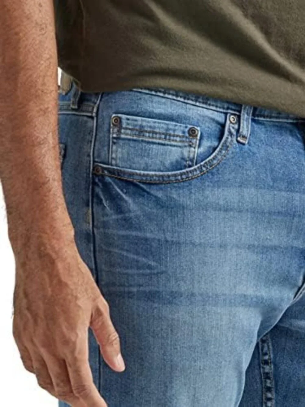 Men's Relaxed Fit Boot Cut Jeans - Comfortable Denim Pants for Casual Wear